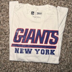 Team Apparel White NFL Logo Neck Print Tee